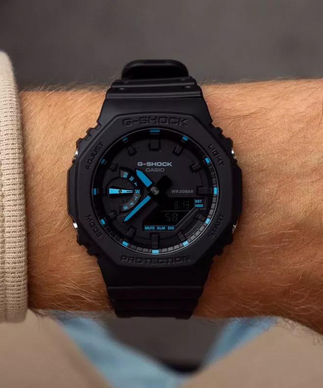 Годинник Чоловічий Casio G-Shock Octagon Carbon Core Guard GA-2100-1A2ER