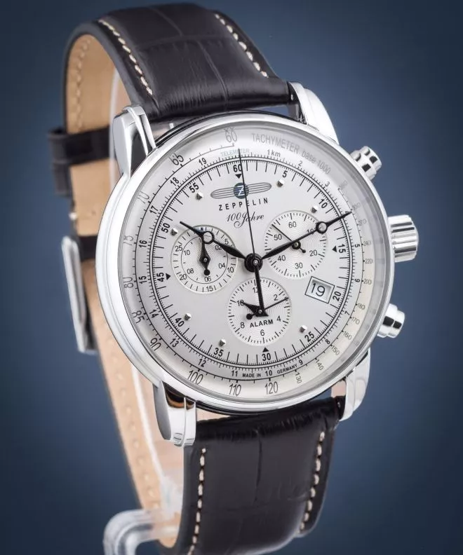 Годинник Чоловічий Zeppelin 100 Jahre Zeppelin Chronograph Alarm 7680-1
