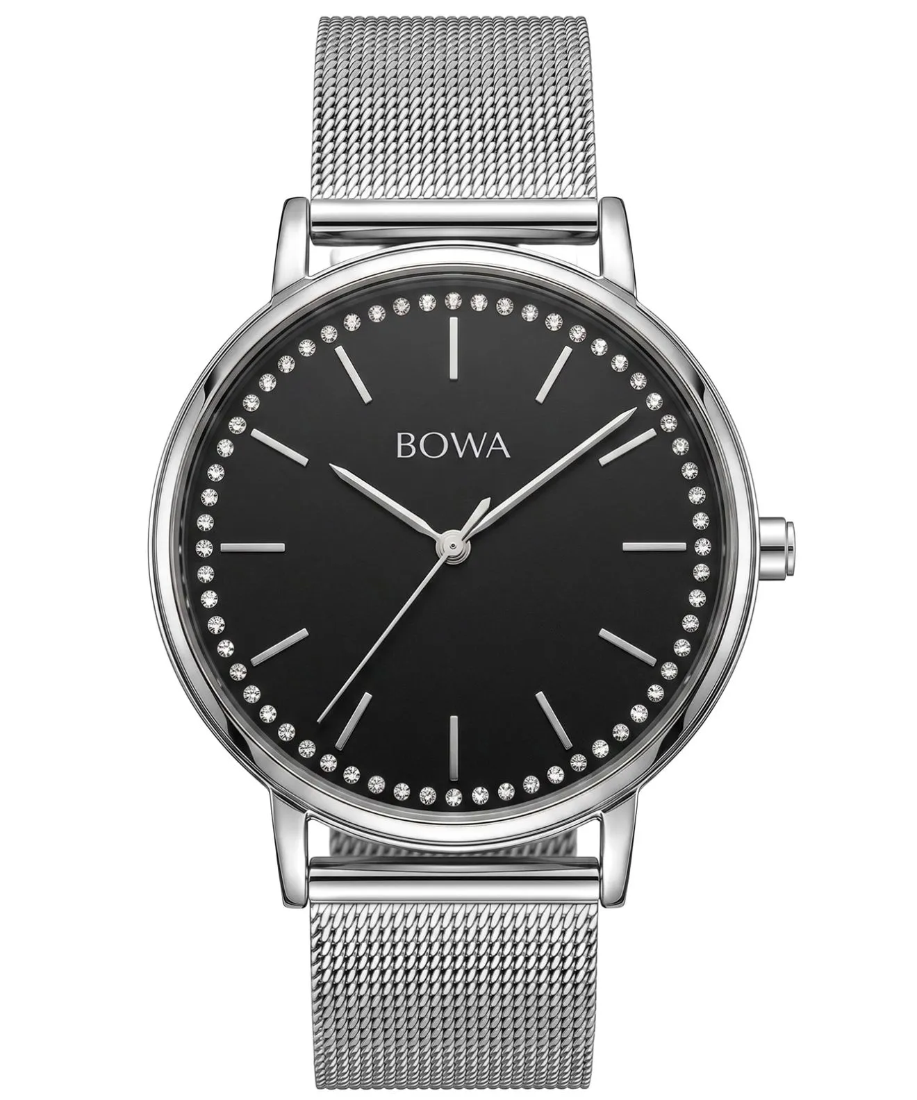 Годинник Жіночий BOWA Rio Black-Silver Mesh 38 RI385-15-185M