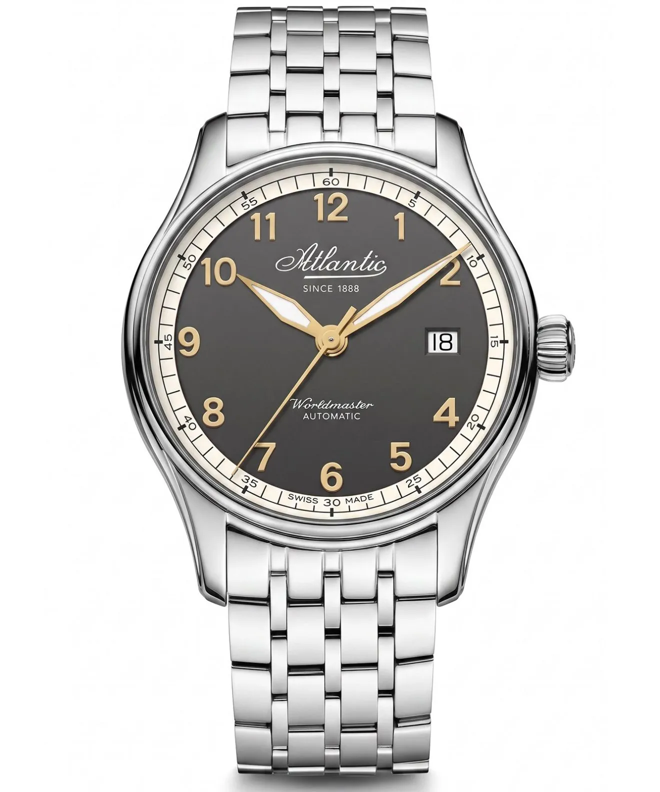 Годинник Чоловічий Atlantic Worldmaster Original Automatic 52789.41.43R