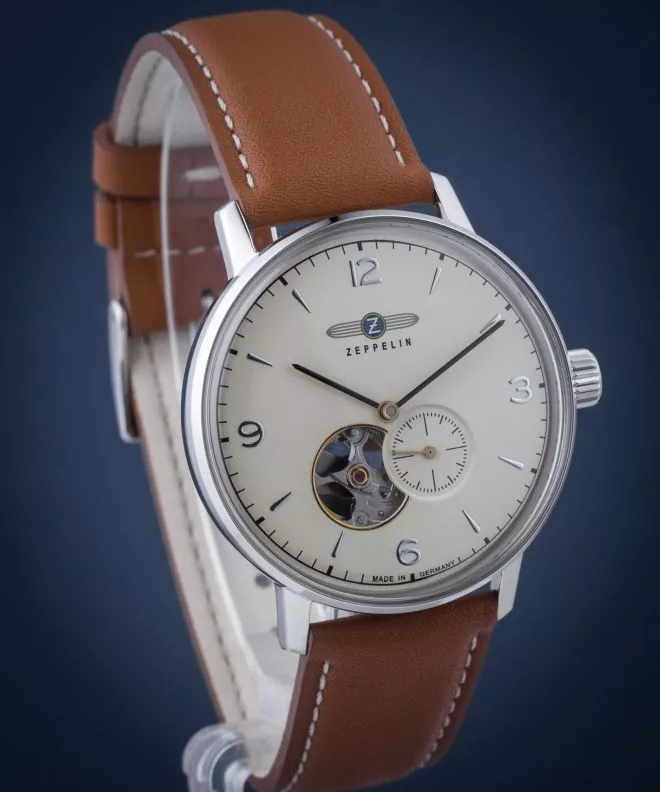 Годинник Чоловічий Zeppelin Hindenburg Open Heart Automatic 8066-5_N