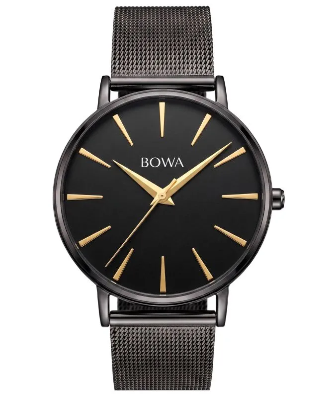 Годинник Жіночий BOWA Praha Black-Gold Tone Mesh 38 PH381-84-181M