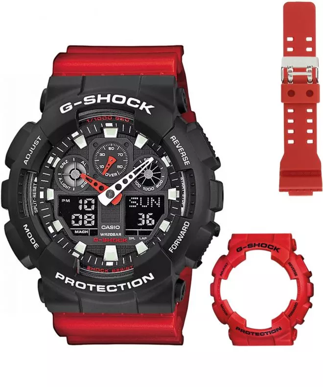 Годинник Чоловічий Casio G-Shock GA-100 Original Set GA-100B-Set103