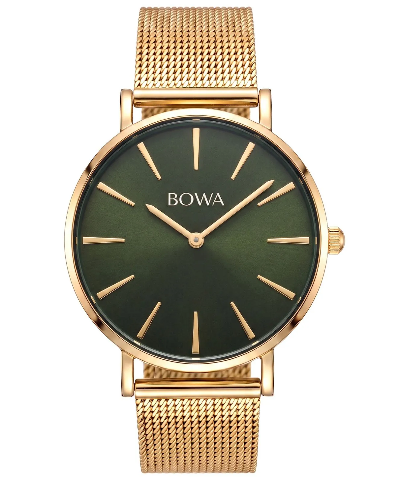 Годинник Жіночий BOWA New York Green-Gold Mesh 38 NY384-04-184M