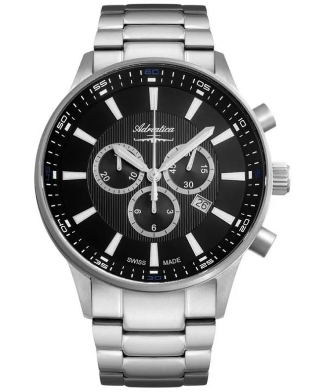 Годинник Чоловічий Adriatica Classic Titanium Chronograph A8281.4114CH3