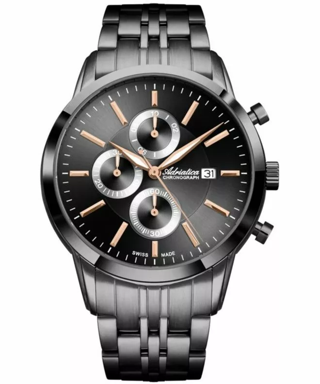 Годинник Чоловічий Adriatica Sapphire Chronograph A8306.S1R6CH