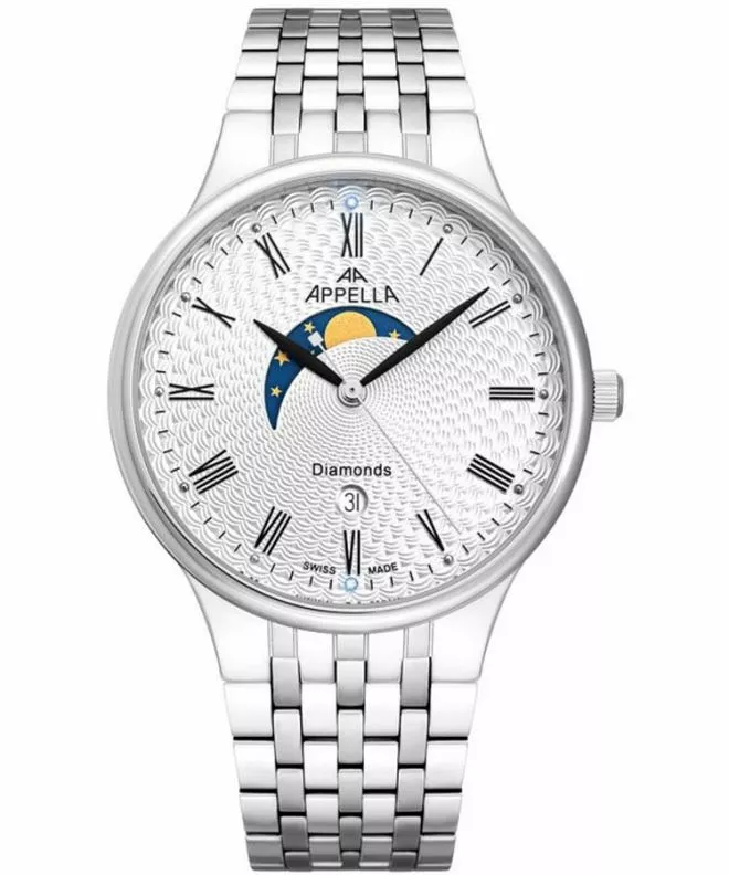 Годинник Чоловічий Appella Moonphase L12002.5133DMQ