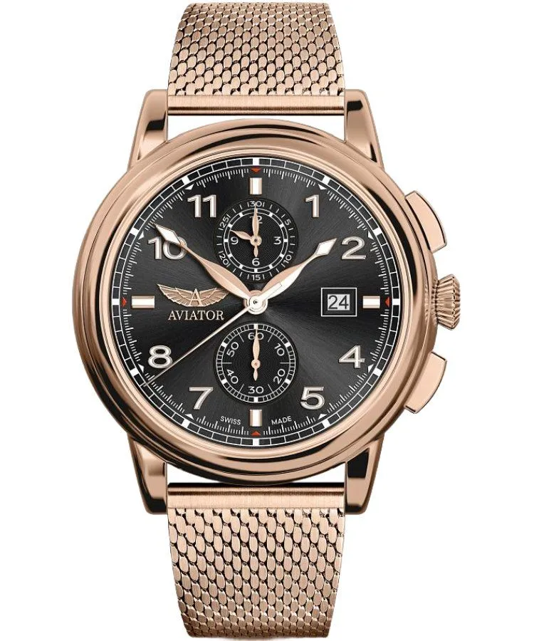 Годинник Чоловічий Aviator Douglas DC-3 Chronograph Limited Edition V.2.45.2.406.5