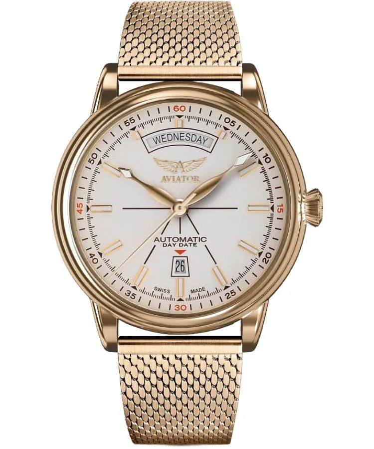 Годинник Чоловічий Aviator Douglas Day-Date Automatic Limited Edition V.3.20.1.147.5