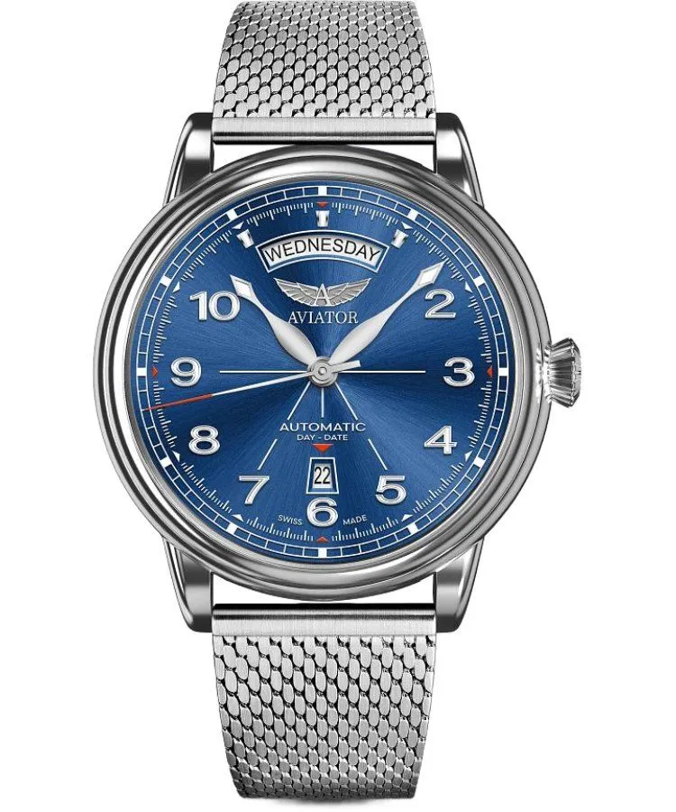 Годинник Чоловічий Aviator Douglas DC-3 Day-Date Automatic Limited Edition V.3.44.0.401.5