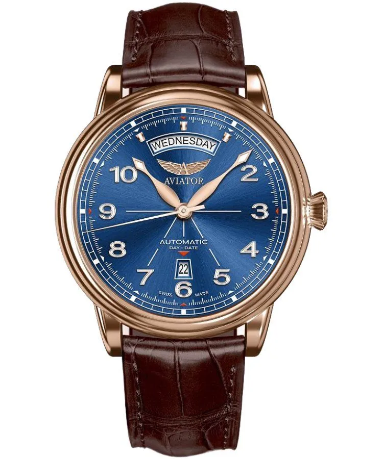 Годинник Чоловічий Aviator Douglas DC-3 Day-Date Automatic Limited Edition V.3.44.2.402.0