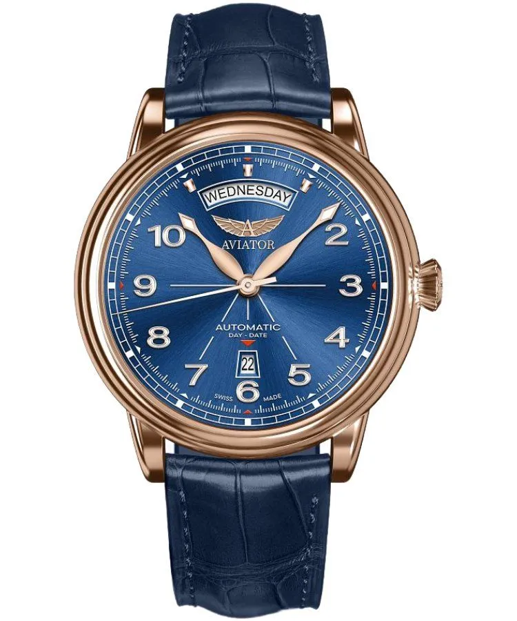 Годинник Чоловічий Aviator Douglas DC-3 Day-Date Automatic Limited Edition V.3.44.2.402.4