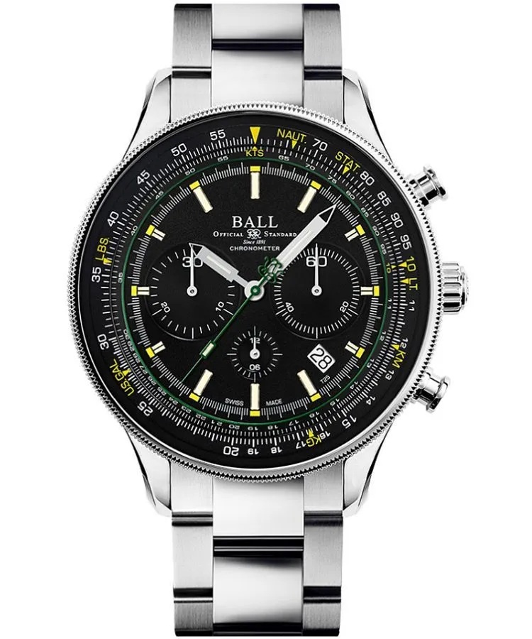 Годинник Чоловічий Ball Engineer Master II Normandy Automatic Chronograph Limited Edition CM3188D-SCJ-BK