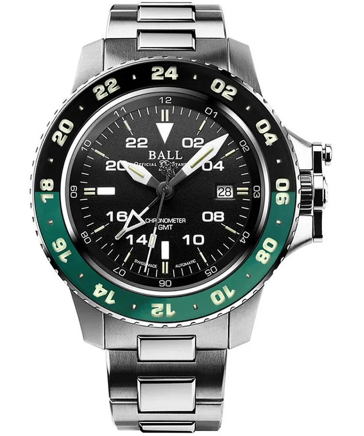 Годинник Чоловічий Ball Engineer Hydrocarbon AeroGMT II Automatic Limited Edition DG2018C-S8C-BK