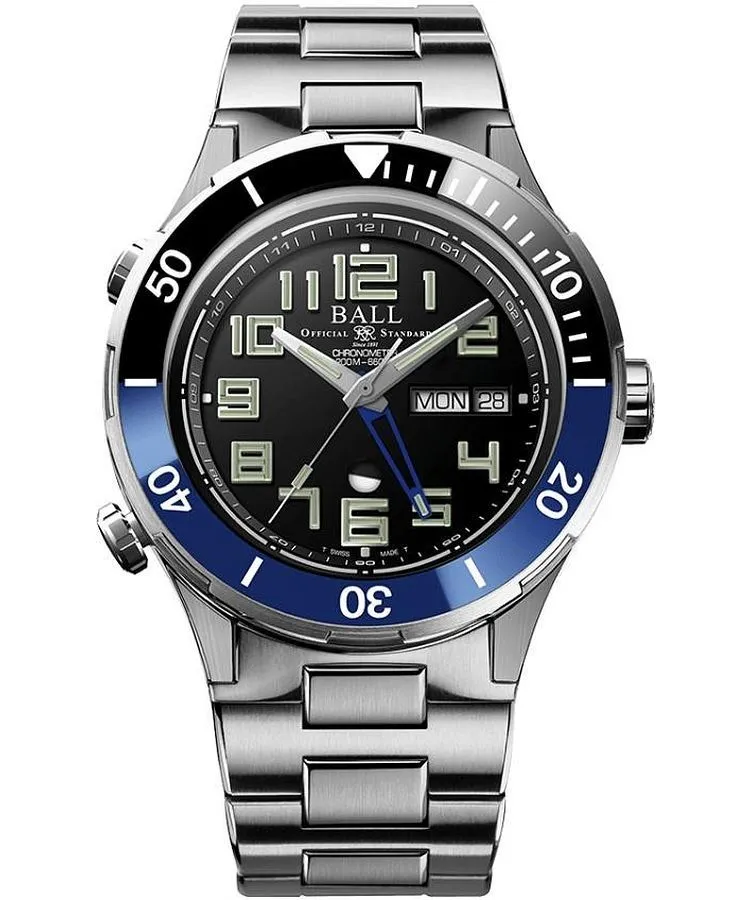 Годинник Чоловічий Ball Roadmaster Vanguard II Automatic Titanium Chronograph Limited Edition DG3036B-S3C-BK