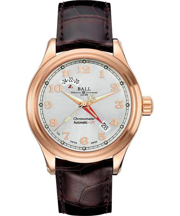 Годинник Чоловічий Ball Trainmaster Cleveland Express Automatic Chronograph GM1020D-PG-LCJ-SL