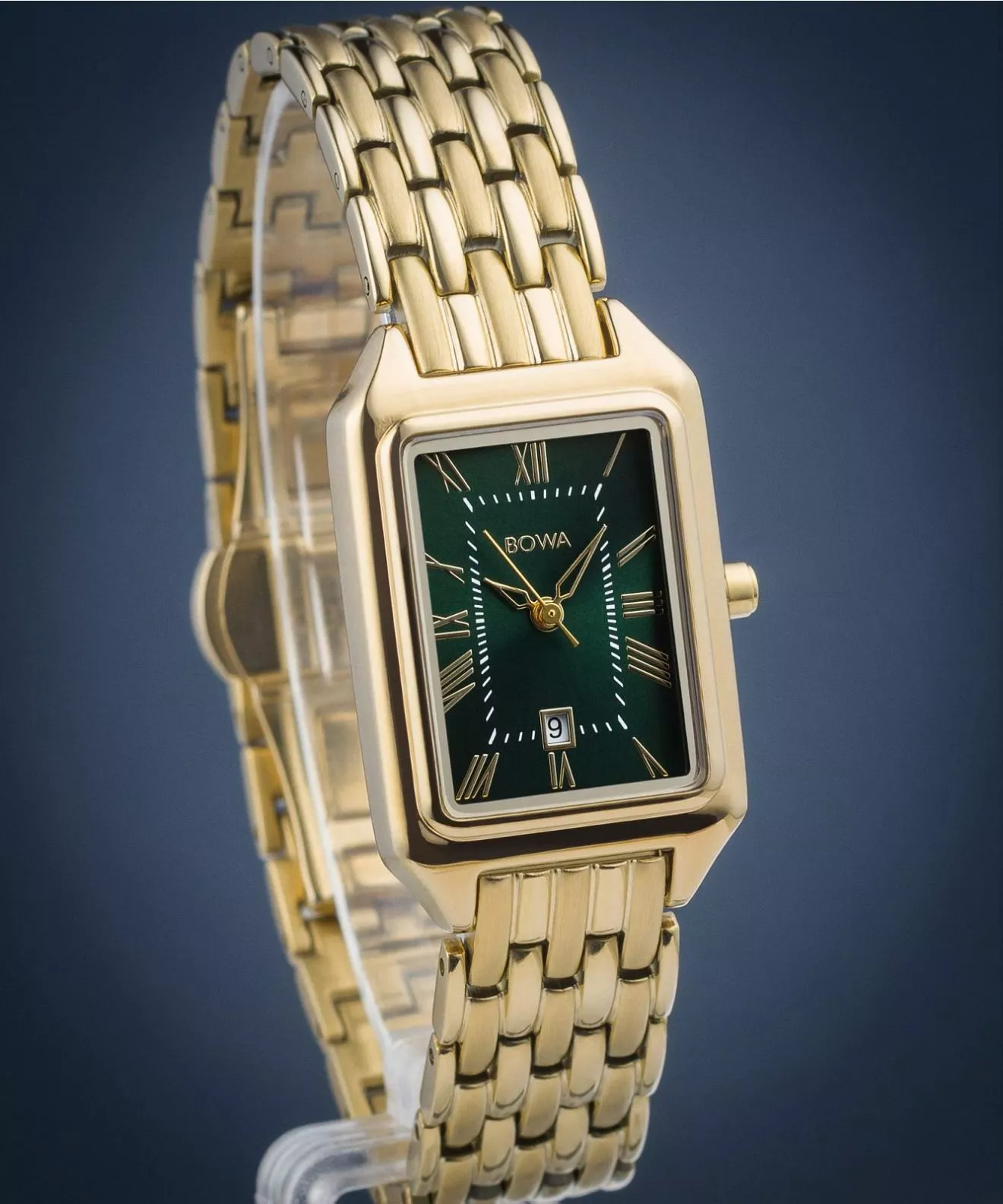 Годинник Жіночий BOWA Barcelona Green Gold Steel 23 BC235-04-144S