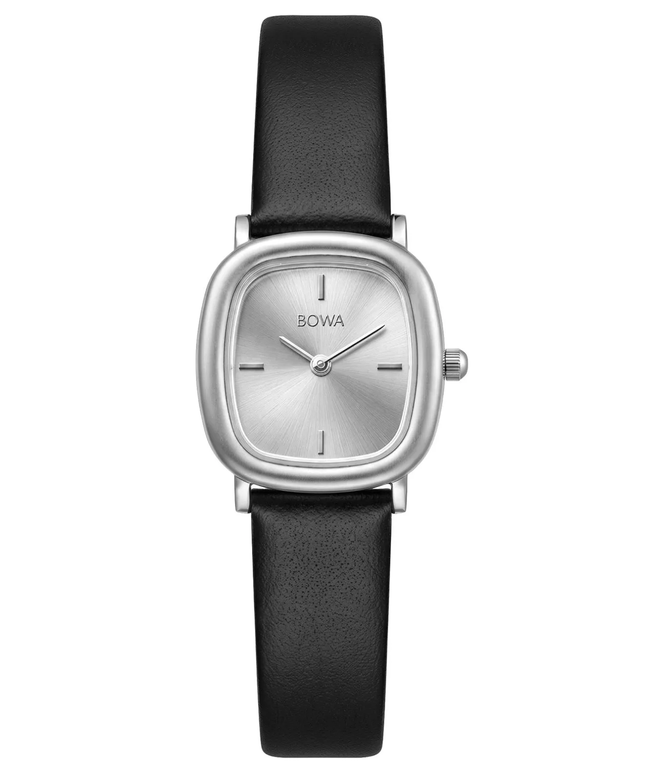 Годинник Жіночий BOWA Los Angeles Silver Black Leather 24 LA245-55-141L