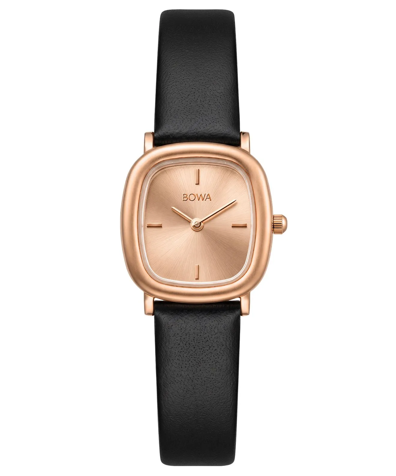 Годинник Жіночий BOWA Los Angeles Rose Gold Black Leather 24 LA247-77-141L