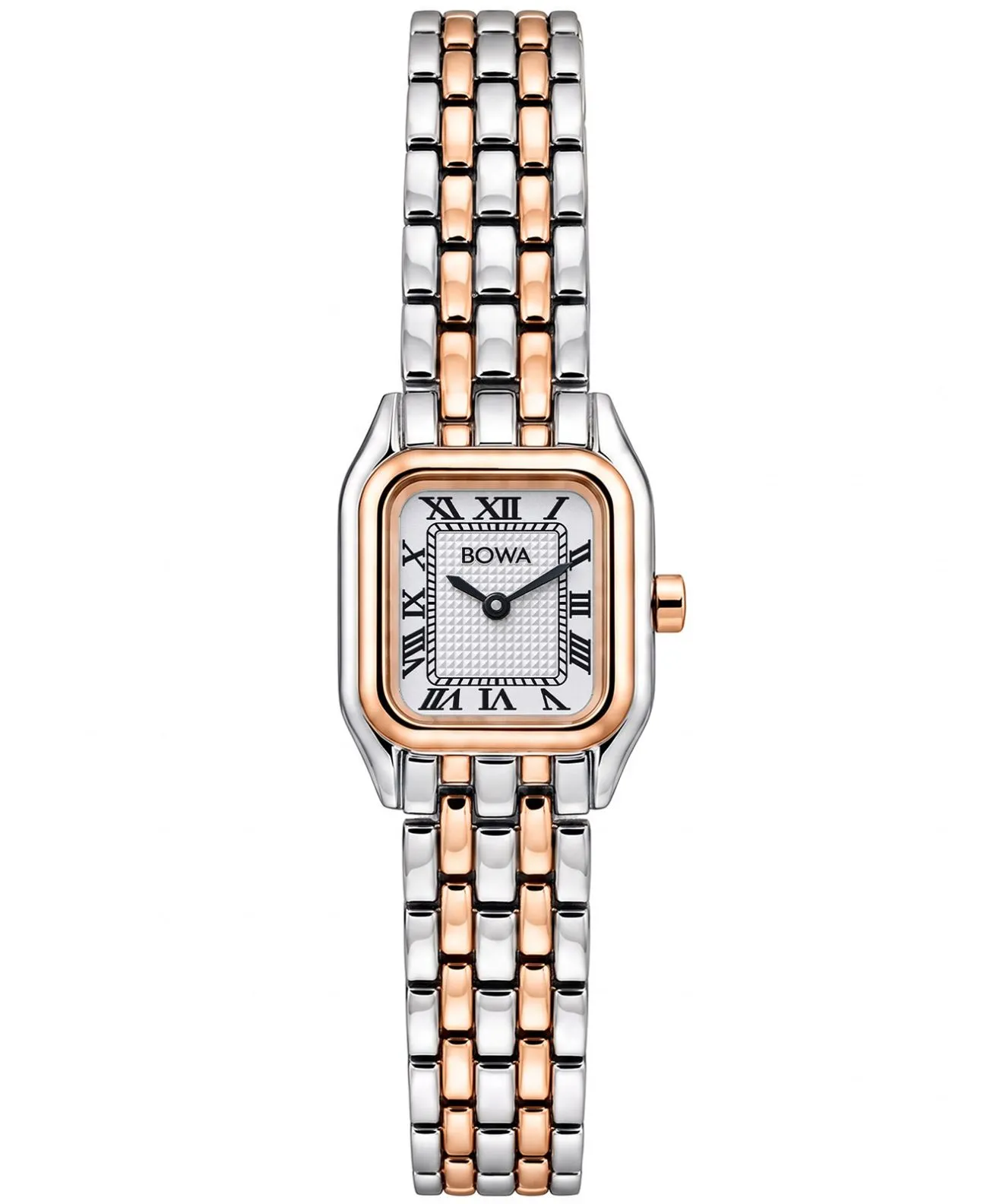 Годинник Жіночий BOWA Lisbon White Silver-Rose Gold Black-Tone Steel 20 LI2075-21R-1275S