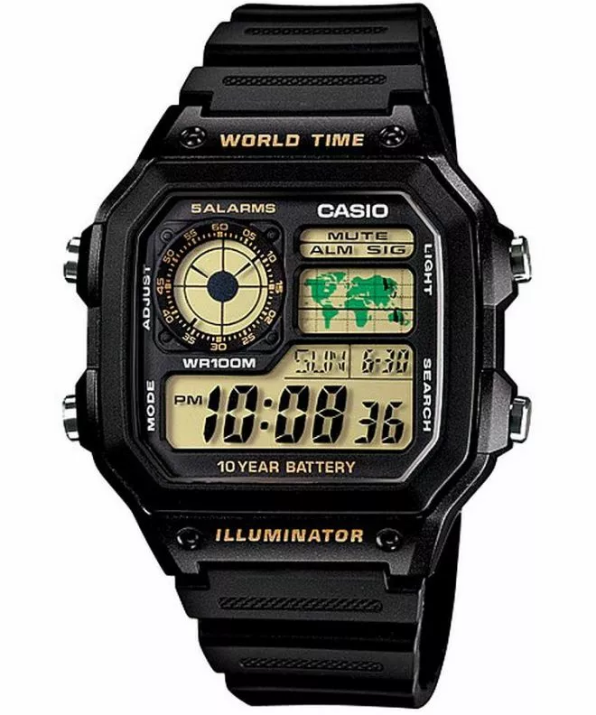 Годинник для Жінок і Чоловіків Casio Digital AE-1200WH-1BVEF