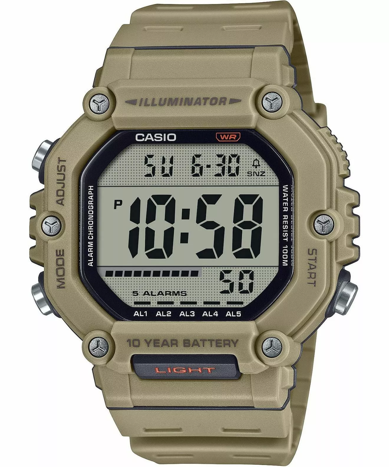 Годинник Чоловічий Casio Digital AE-1600H-5AVEF