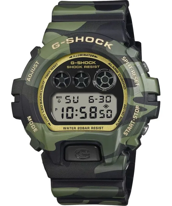 Годинник Чоловічий G-SHOCK 6900 Series Bold Camo Series - Camo And Gold DW-6900CMG-3ER