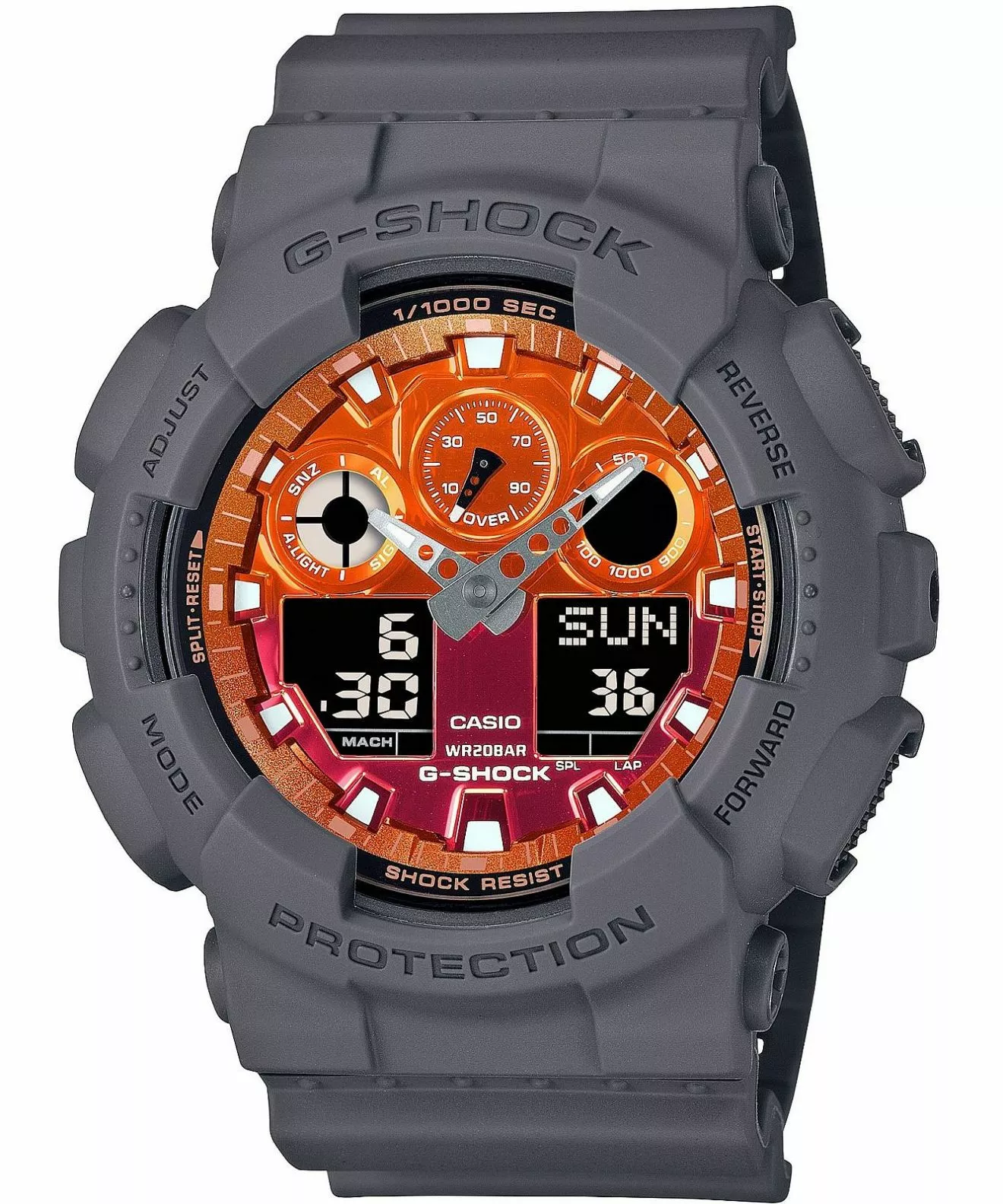 Годинник Чоловічий Casio G-Shock Analog-Digital GA-100FL-8AER