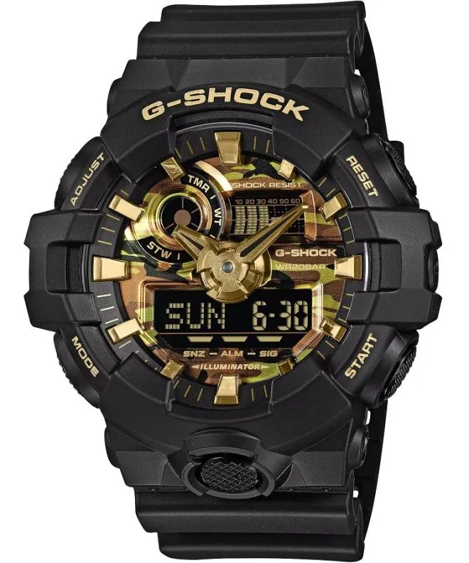 Годинник Чоловічий G-SHOCK Analog-Digital Bold Camo Series - Camo And Gold GA-700CF-1AER