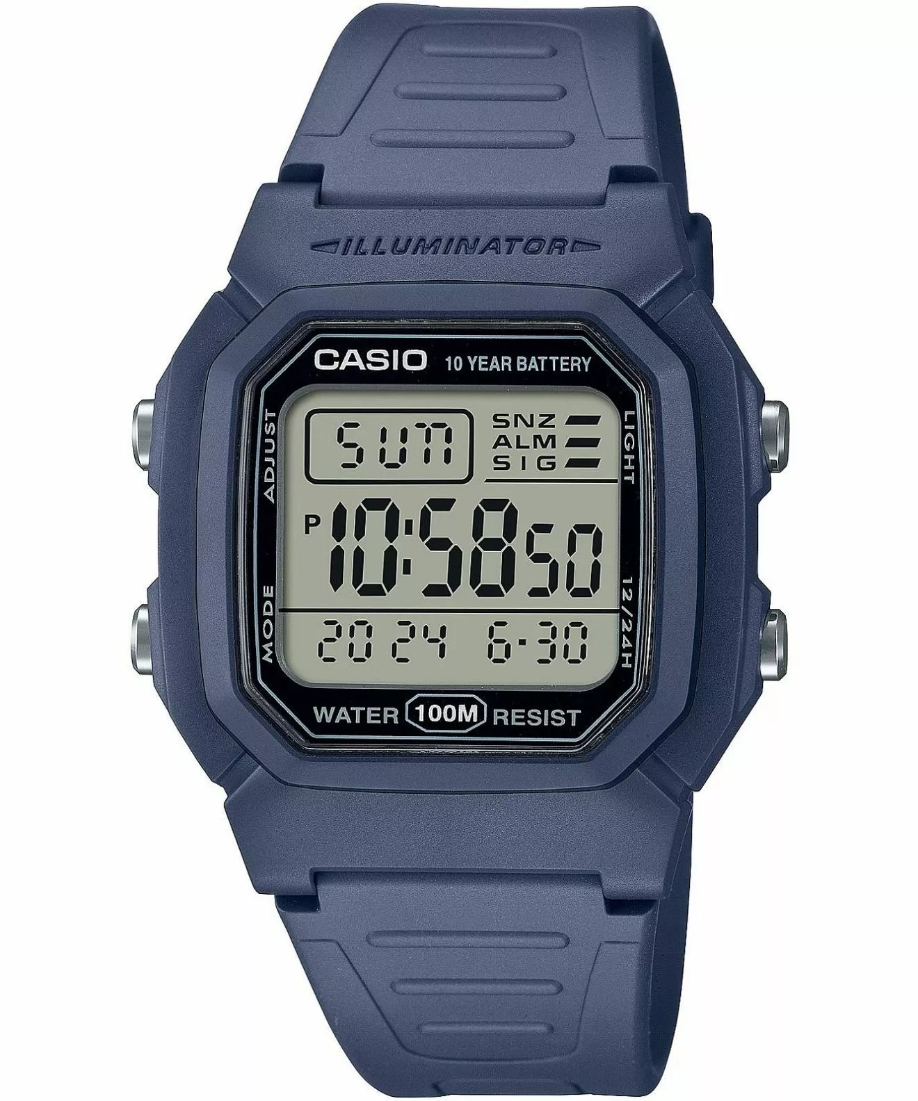 Годинник для Жінок і Чоловіків Casio Digital W-800H-2AVEF