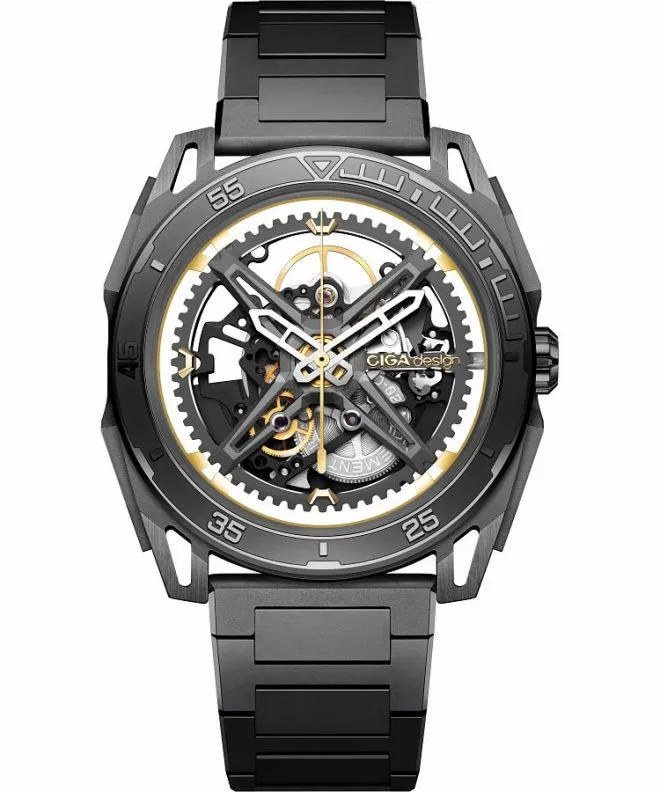 Годинник Чоловічий Ciga Design Falcon Automatic Skeleton Z039-GG01-1G