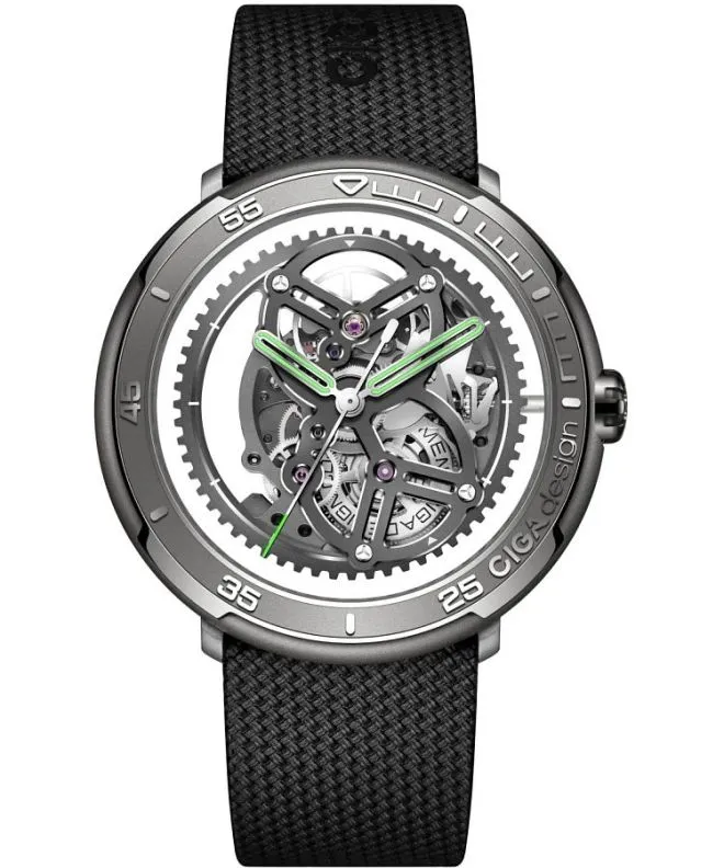 Годинник Чоловічий Ciga Design Vector Automatic Titanium Skeleton V011-TIGR-6B