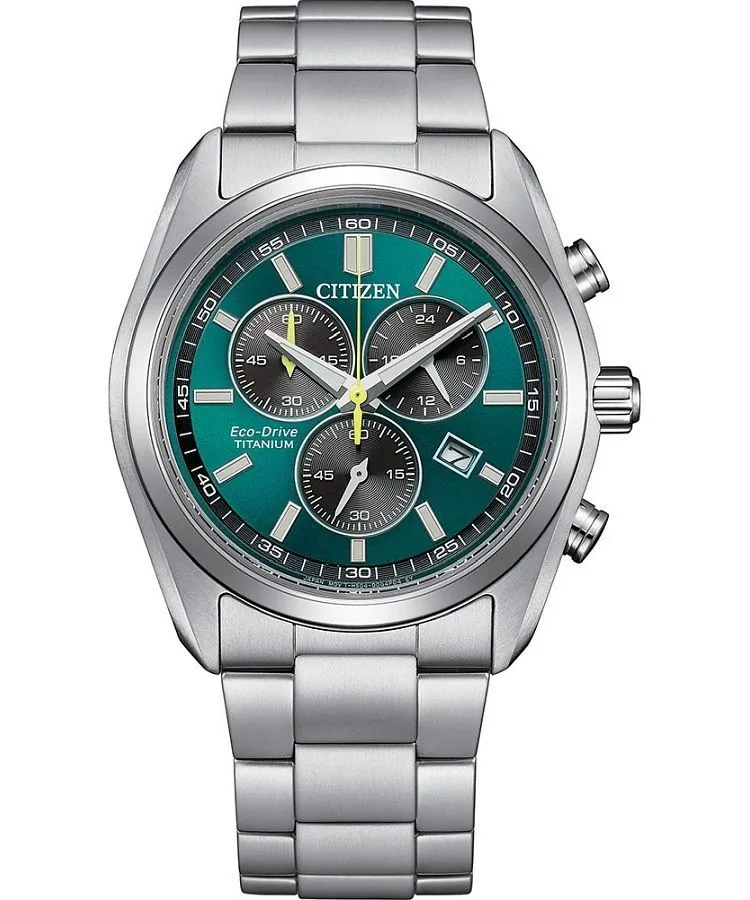 Годинник Чоловічий Citizen Super Titanium Eco-Drive Chronograph AT2590-59X