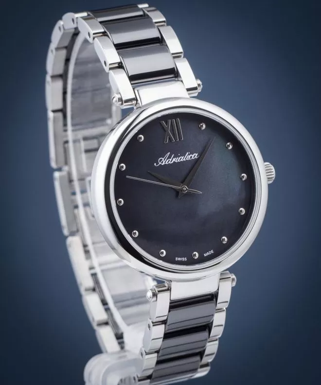 Годинник Жіночий Adriatica Ceramic A3705.E18MQ