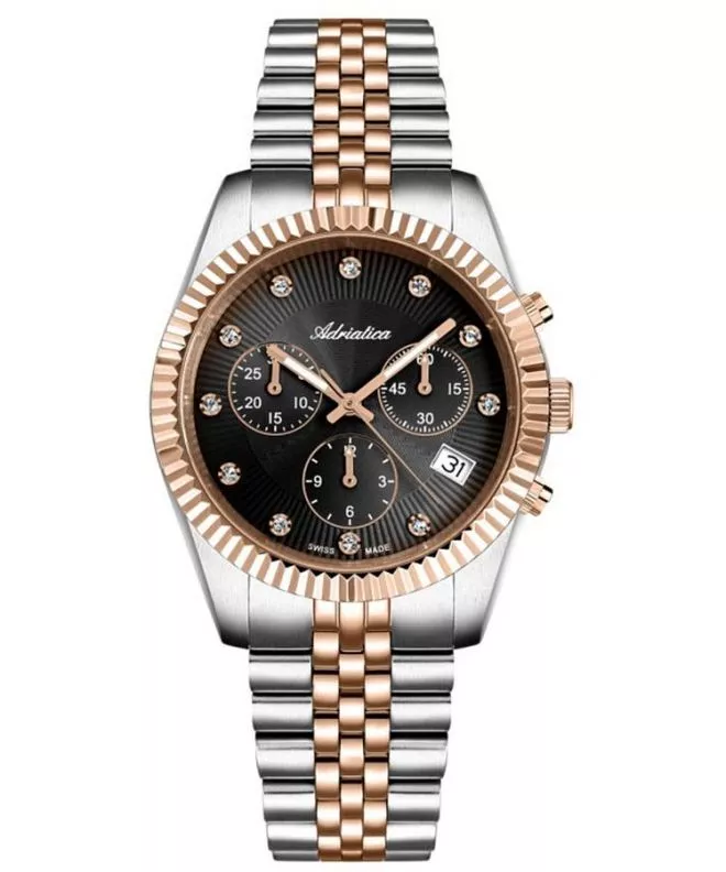 Годинник Жіночий Adriatica Classic Chronograph A3809.R1R6CH