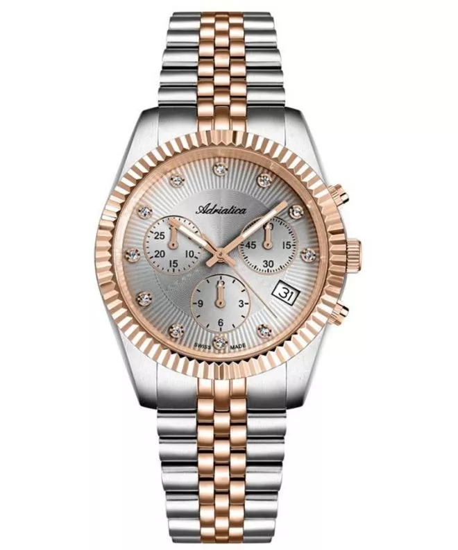Годинник Жіночий Adriatica Classic Chronograph A3809.R1R7CH
