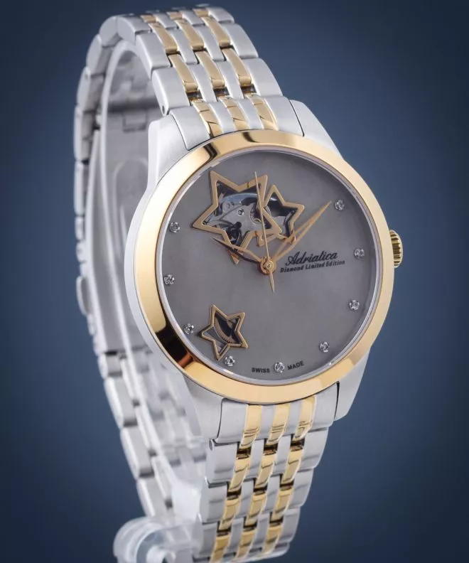 Годинник Жіночий Adriatica Diamond Automatic Limited Edition A3333.214ZA