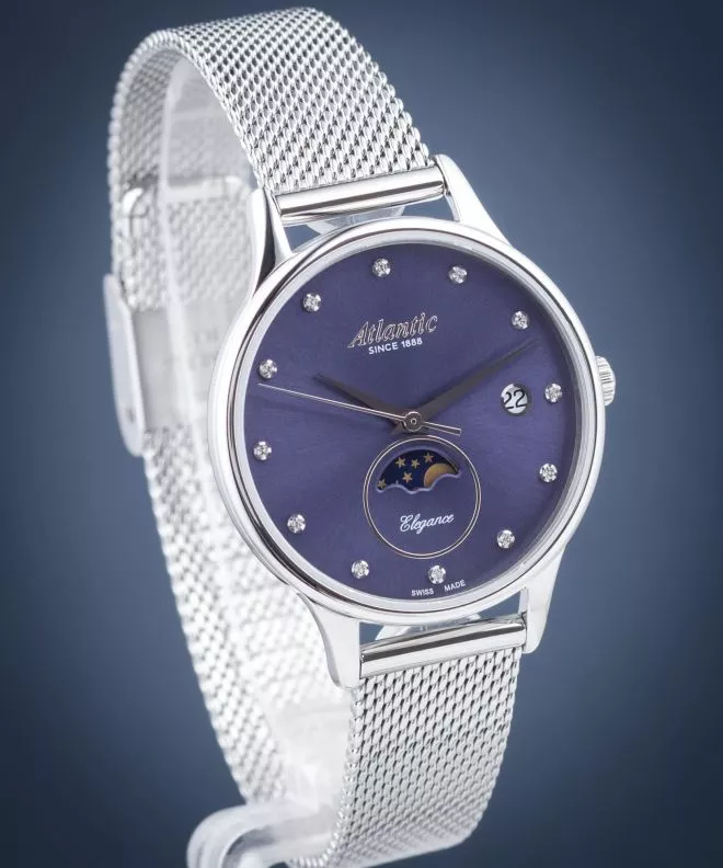 Годинник Жіночий Atlantic Elegance Moonphase 29040.41.57MB