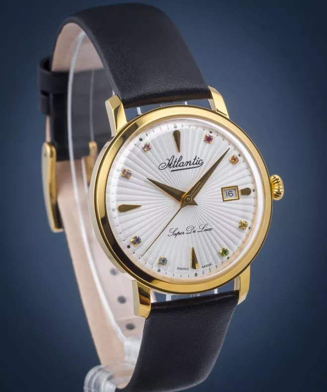 Годинник Жіночий Atlantic Super De Luxe Diamonds 29355.45.29LBK