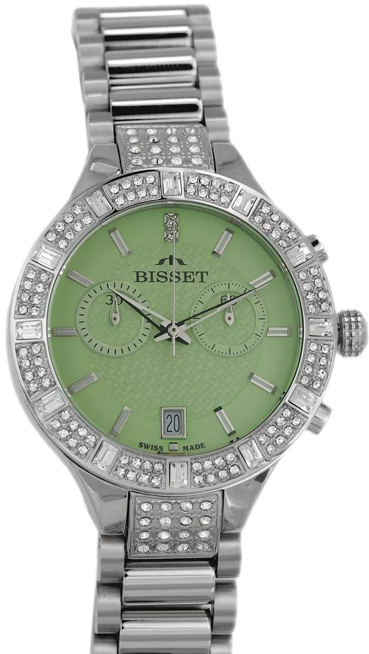 Годинник Жіночий Bisset Zircone Chronograph Outlet BSBE18SINX05AX-outlet