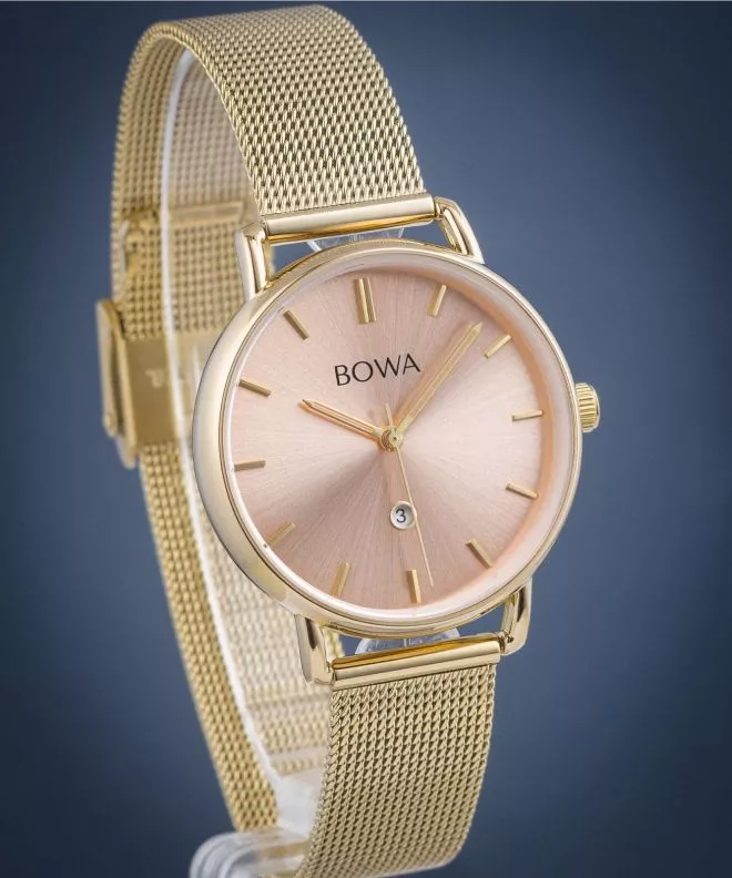 Годинник Жіночий BOWA Milan Pink-Gold Mesh 34 MI344-74-164M