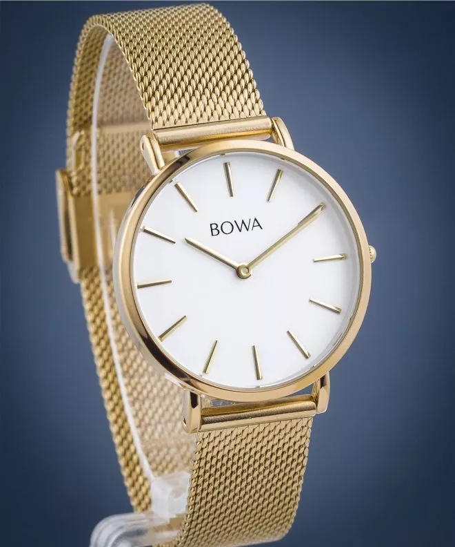 Годинник Жіночий BOWA New York Petite White-Gold Mesh 34 NY344-24-184M