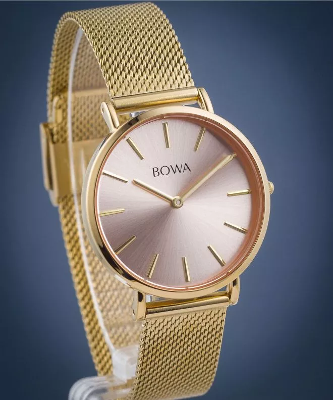 Годинник Жіночий BOWA New York Petite Pink-Gold Mesh 34 NY344-74-184M
