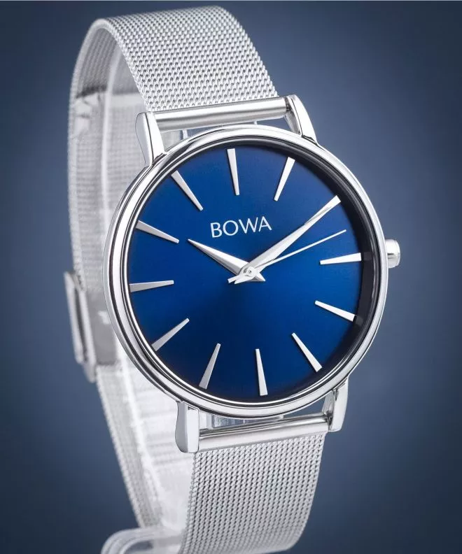 Годинник Жіночий BOWA Praha Navy Blue-Silver Mesh 38 PH385-35-185M
