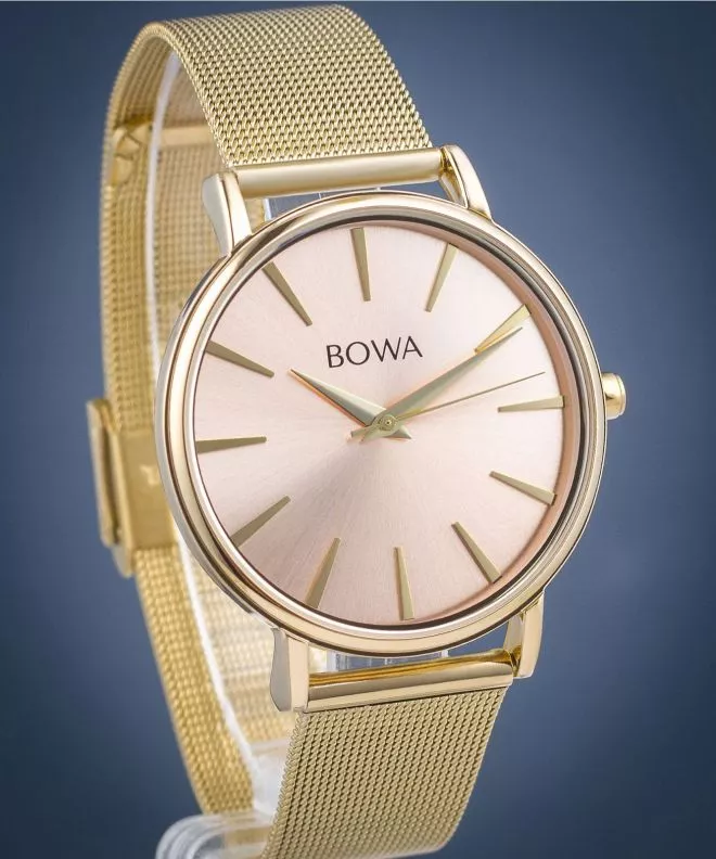 Годинник Жіночий BOWA Praha Pink-Gold Mesh 38 PH384-124-184M
