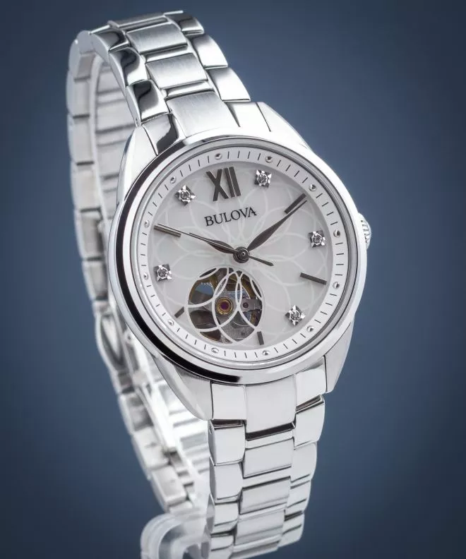Годинник Жіночий Bulova Diamond Automatic 96P181