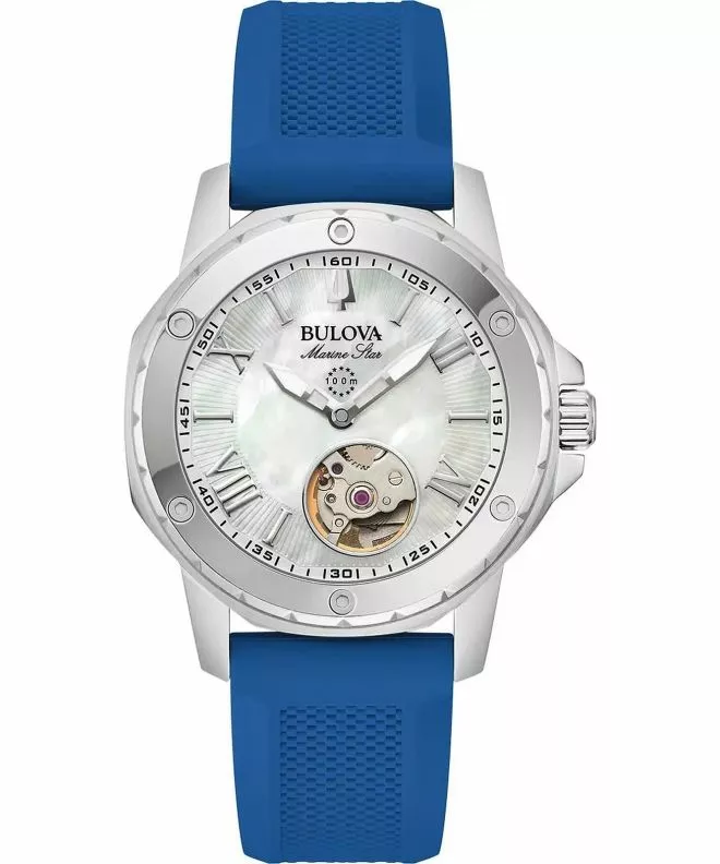 Годинник Жіночий Bulova Marine Star Open Heart Automatic 96L324