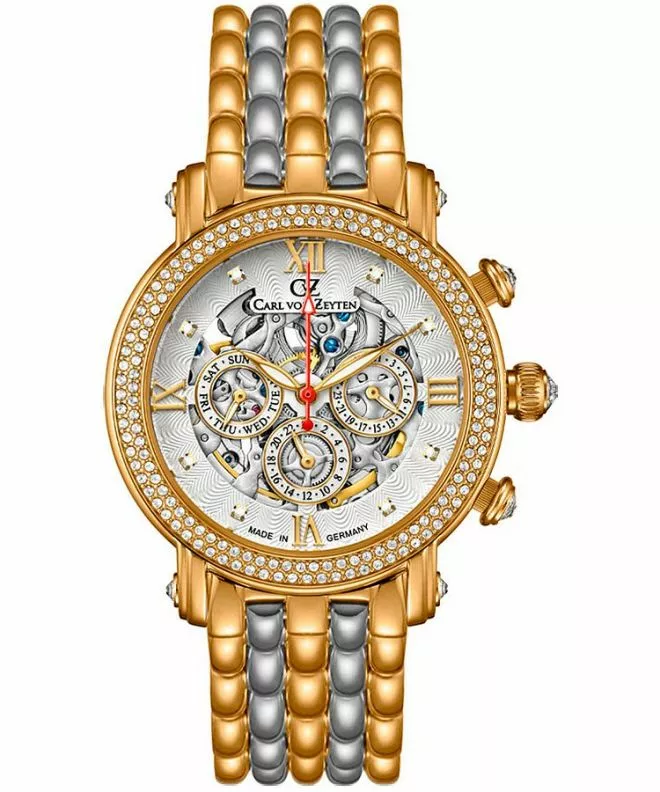 Годинник Жіночий Carl von Zeyten Kniebis Skeleton Automatic CVZ0062RWBS