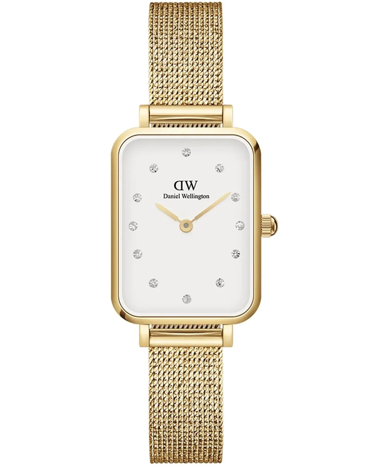 Годинник Жіночий Daniel Wellington Quadro Lumine Pressed Evergold 20 DW00100599