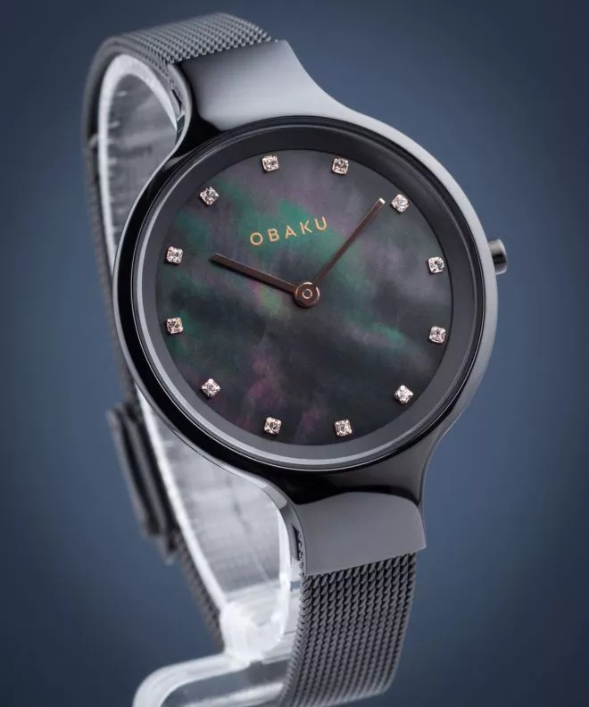Годинник Жіночий Obaku Sky Charcoal V173LXBBMB2